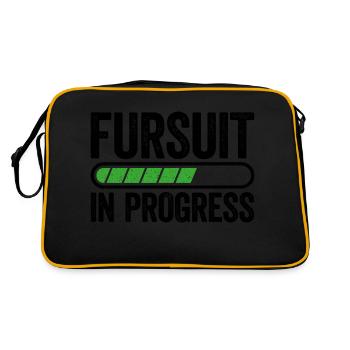 Fursuit en préparation – Le moment est bientôt venu ! - Sac Retro - noir/or - Dos