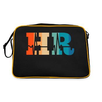 Retro Heartbeat Human Resources - Retro Bag - black/gold - Back