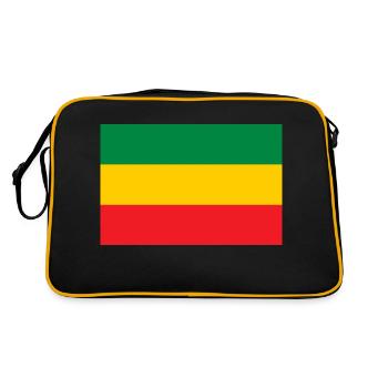 Flag of the Reggae Rasta Jah Rastafari Roots - Retro Bag - black/gold - Back