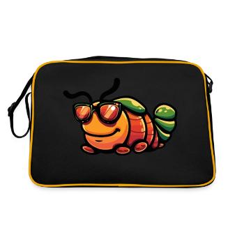 Bande dessinée Worm Cool - Sac Retro - noir/or - Dos