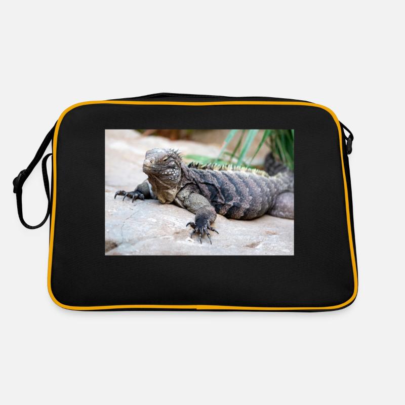 Iguane de roche de Cuba aussi iguane terrestre de Cuba Sac Retro