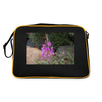 fireweed also willow herb also rosebay willowherb - Retro Bag - black/gold - Back