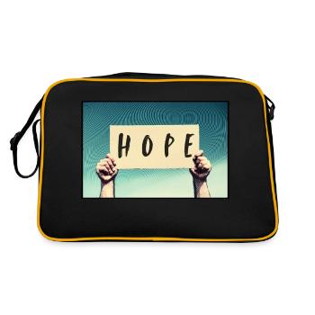 Pancarte - Hope - Sac Retro - noir/or - Dos