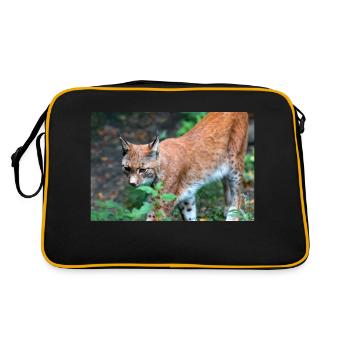 Lynx d’Eurasie ou lynx du Nord - Sac Retro - noir/or - Dos