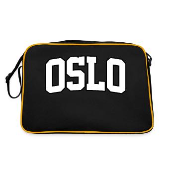 Logo Oslo : Design collégial au style nordique - Sac Retro - noir/or - Dos