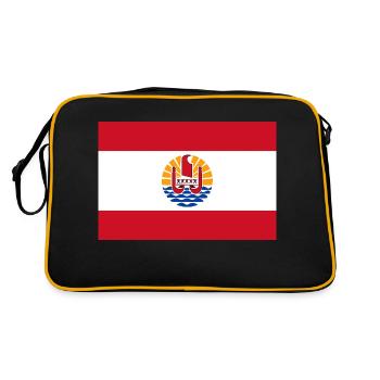 Polynésie française - Sac Retro - noir/or - Dos