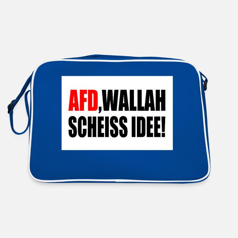 Afd wallah scheiss idee Retro Tasche