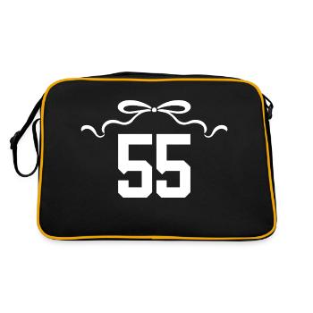 Numéro 55 noeud - 55e anniversaire - Sac Retro - noir/or - Dos