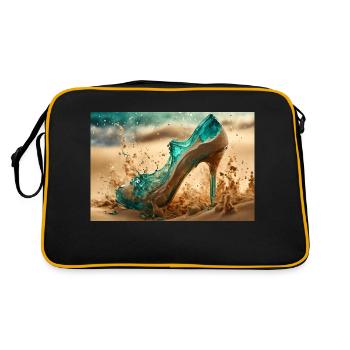 High Heel in the Desert Sand - AI - Retro Bag - black/gold - Back