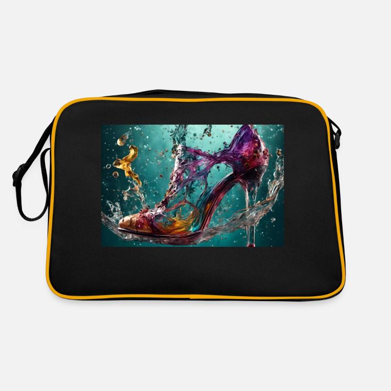 Explosion de couleurs dans l’eau 2 - AI Sac Retro