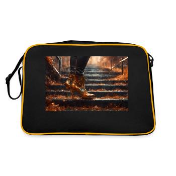 Nuit dans les escaliers - AI - Sac Retro - noir/or - Dos