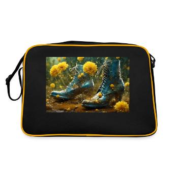 Ankle boots in the meadow - AI - Retro Bag - black/gold - Back