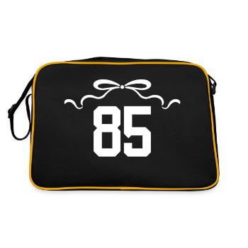 Numéro 85 noeud - 85e anniversaire - Sac Retro - noir/or - Dos
