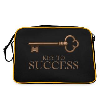 LA CLÉ DU SUCCÈS - Sac Retro - noir/or - Dos