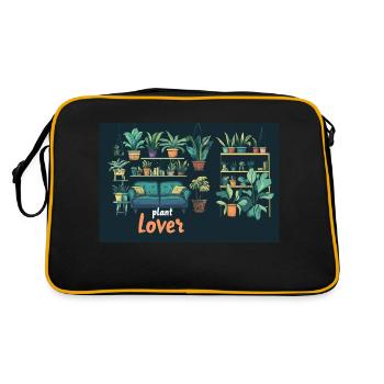 Amoureux des plantes - Sac Retro - noir/or - Dos