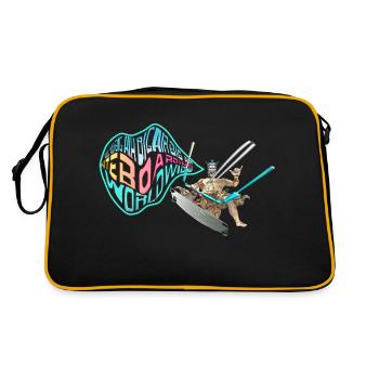 bigair Kitesurfing Worldwide - Retro Bag - black/gold - Back