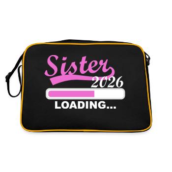 Sister 2026 Wird Geladen - Retro Tasche - Schwarz/Gold - Hinten