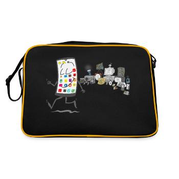 Modern times - Retro Bag - black/gold - Back