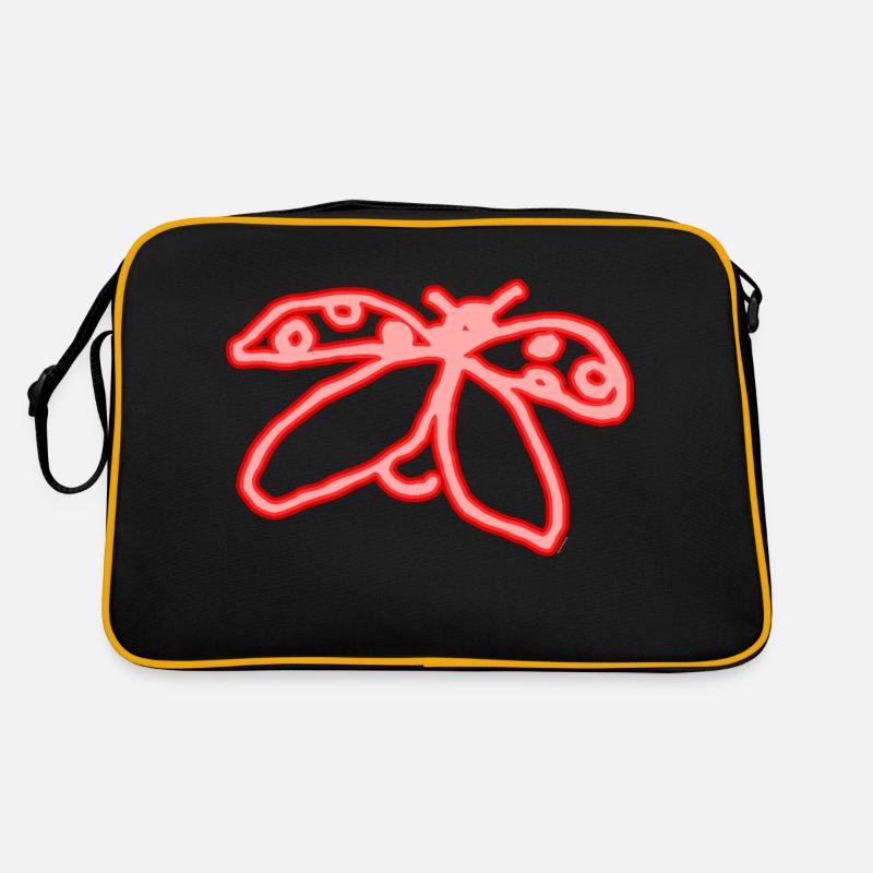Neon Ladybug Retro Bag