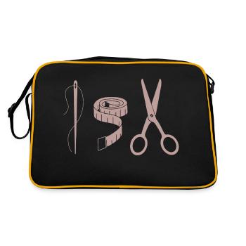 Cosplay Tools - Retro Tasche - Schwarz/Gold - Hinten