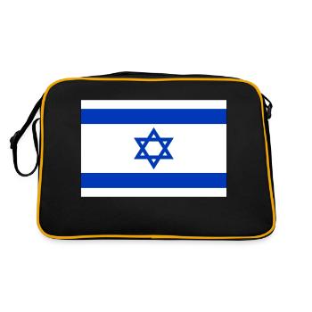 Drapeau d’Israël - Sac Retro - noir/or - Dos