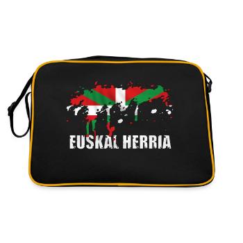 drapeau basque - Sac Retro - noir/or - Dos