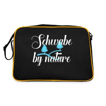 Schwabe by nature - Retro Tasche - Schwarz/Gold - Hinten