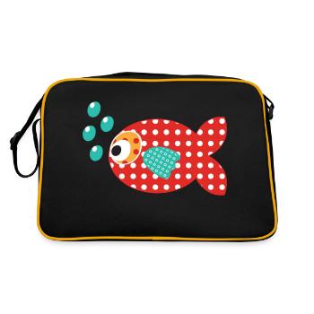 goldfish - Retro Bag - black/gold - Back