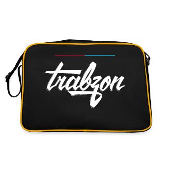 Trabzon 61 - Retro Tasche - Schwarz/Gold - Hinten