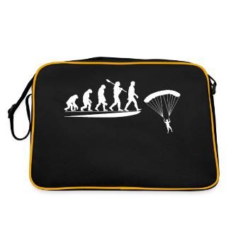 Parachute Evolution of the Monkey In The Parachute - Retro Bag - black/gold - Back