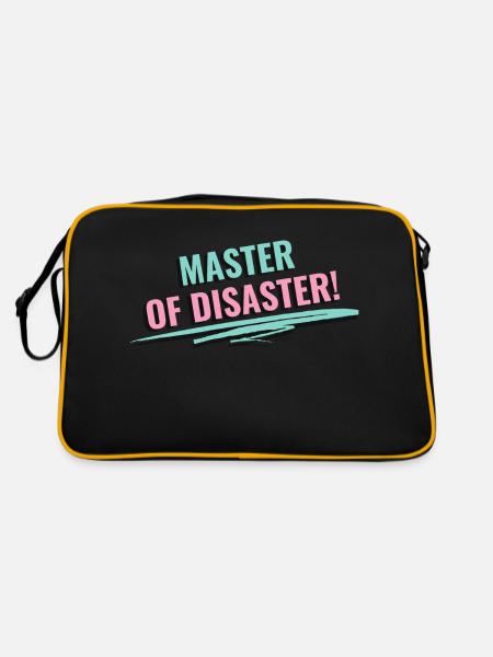 Master of Disaster - Retro Bag - black/gold - Back