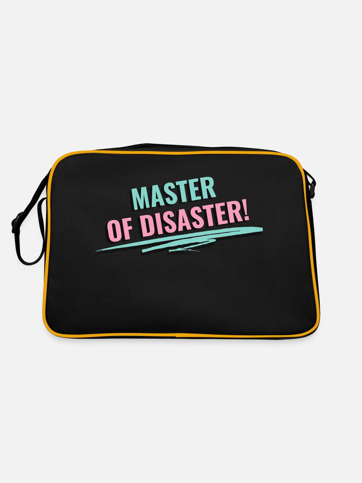 Master of Disaster - Retro Bag - black/gold - Back