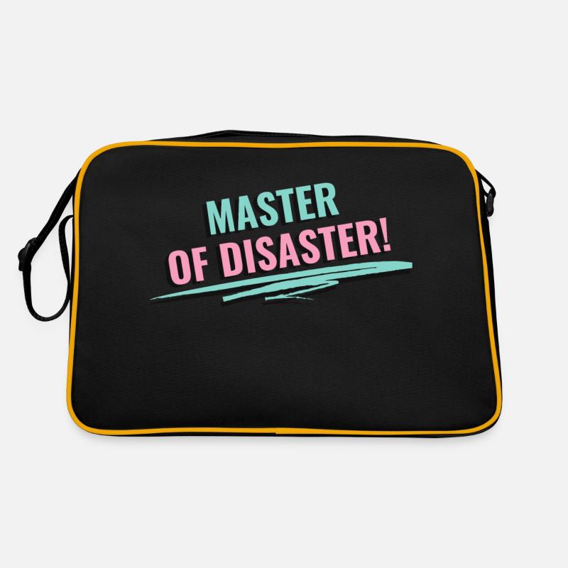 Master of Disaster - Retro Tasche - Schwarz/Gold