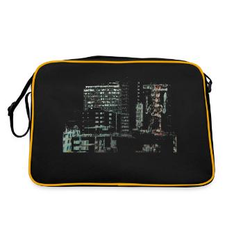 Building Art Brasilianisch - Retro Tasche - Schwarz/Gold - Hinten