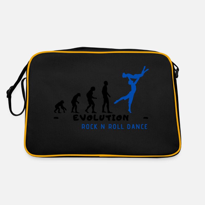 Evolution Rock n Roll Dance Black - Retro Tasche - Schwarz/Gold