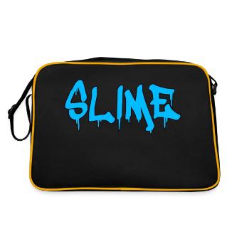 Slime Blue - Retro Bag - black/gold - Back