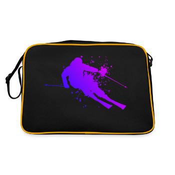 Ski Ski Ski Femmes Ski Cascade Ski - Sac Retro - noir/or - Dos