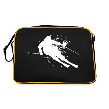 Skieurs freestyle Hommes Ski Ski Ski Ski - Sac Retro - noir/or - Dos