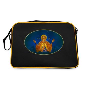 ORTHODOXE IKONOGRAPHIE - Retro Tasche - Schwarz/Gold - Hinten