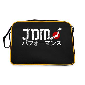 JDM Performance Tuning - Retro Tasche - Schwarz/Gold - Hinten
