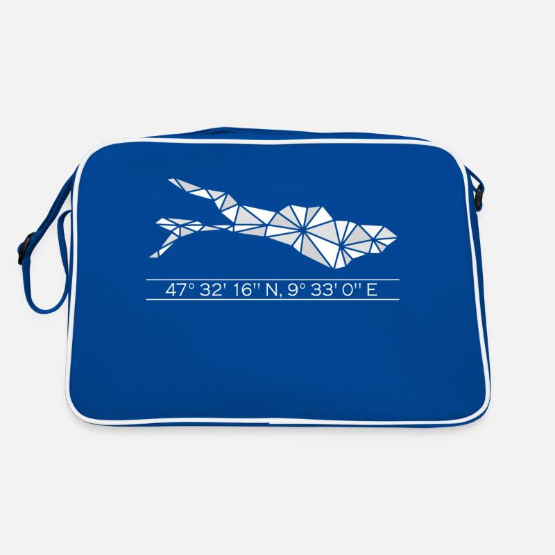 Lake Constance | Coordinates | White Retro Bag