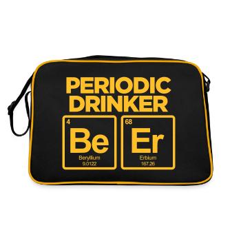 PERIODIC DRINKER FUNNY BEER PERIODIC TABLE - Retro Bag - black/gold - Back