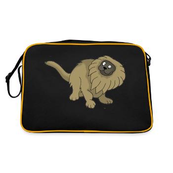 Monkeys - Retro Bag - black/gold - Back