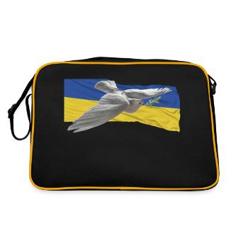Paix Ukraine - Sac Retro - noir/or - Dos