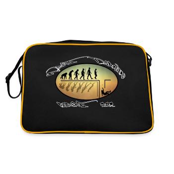 Evolutions Theory - Retro Tasche - Schwarz/Gold - Hinten