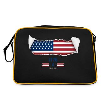 Independence of 4 July - Retro Bag - black/gold - Back