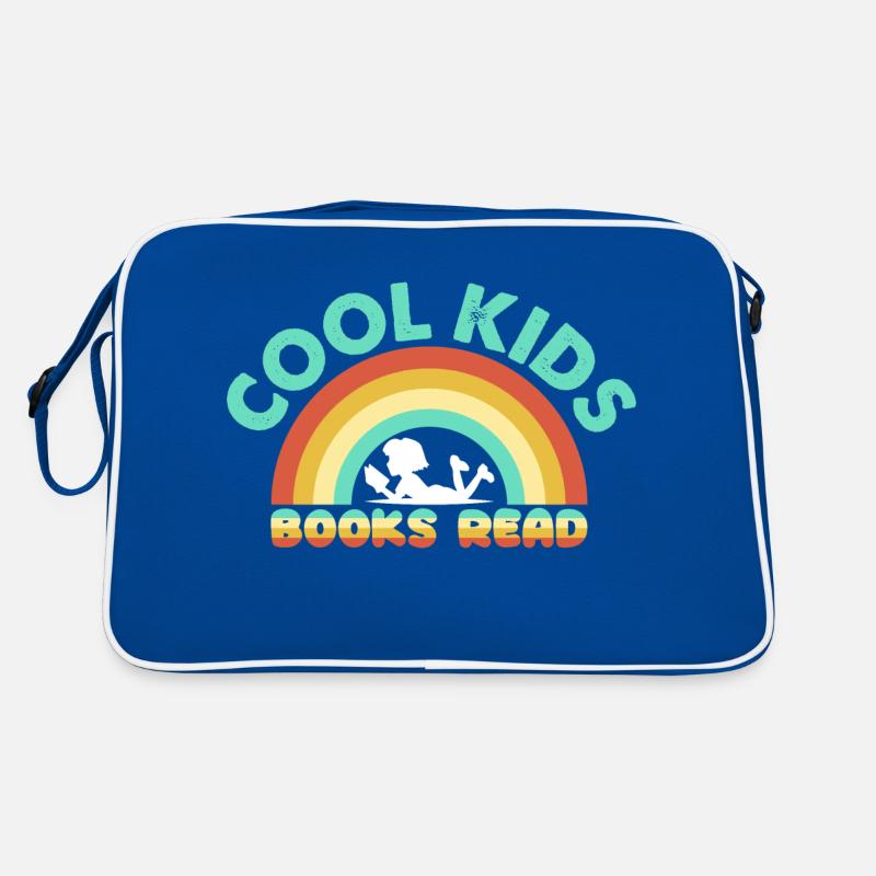 Cool Kids Read Book Reader Funny Bookworm Retro Bag