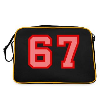 Cool Retro Retrostyle Numéro de maillot numéro de dos - Sac Retro - noir/or - Dos
