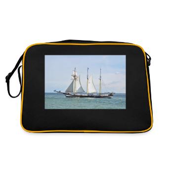 Sailing ship - Retro Bag - black/gold - Back