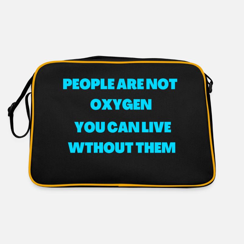 funny introvert saying Retro Bag